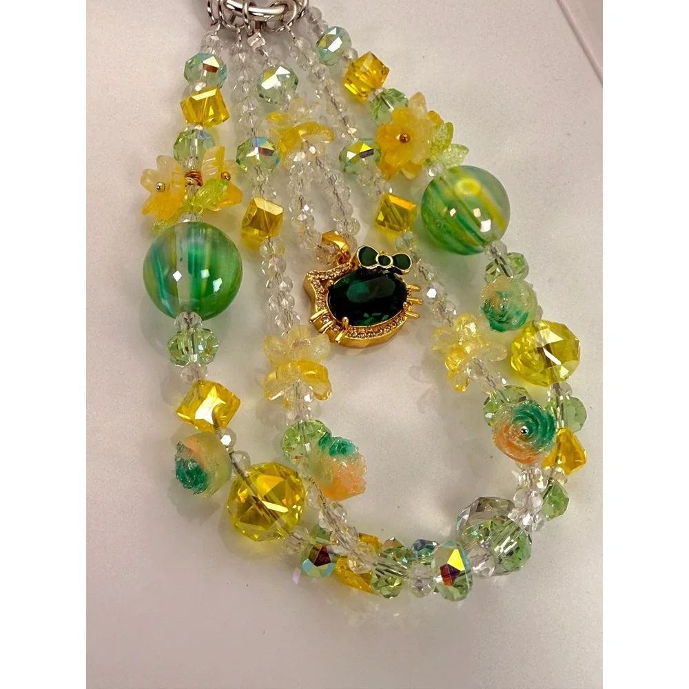 Handmade green cat
